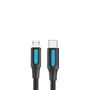 Vention Cable USB 2.0 Tipo-C Macho a MicroUSB Macho 50cm Negro COVBD